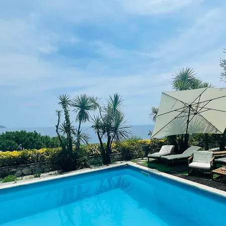 Sea View With Big Swimming Pool And Private Villa Zoagli